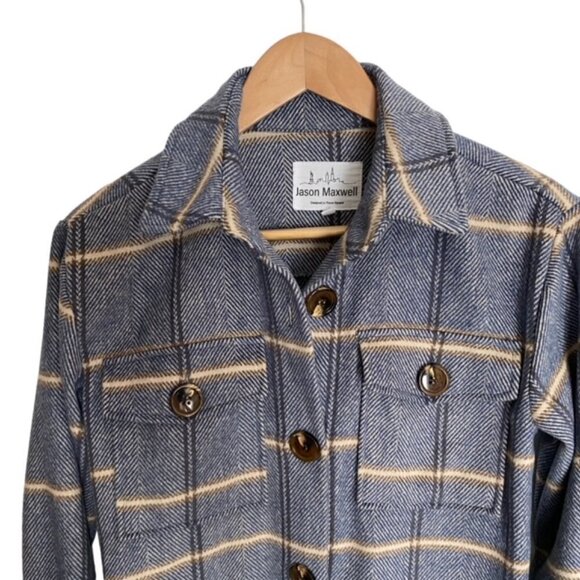Jason Maxwell Flannel Shacket Small - Picture 4 of 4
